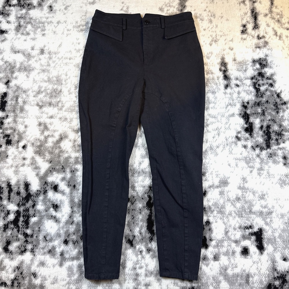 Ted Baker Pantsโ Womens Size 3 (8-10) Black Stretch Flap Pockets Skinny